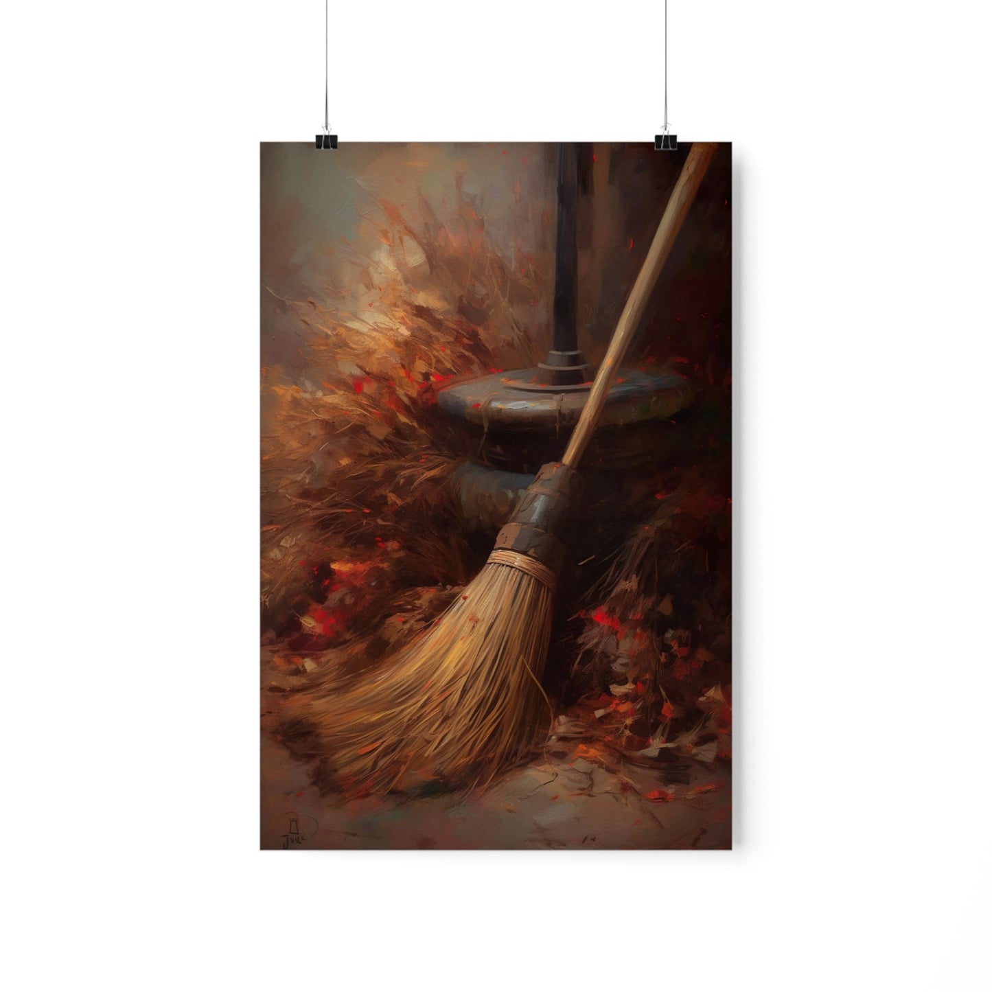 Witch's Broomstick Art Print