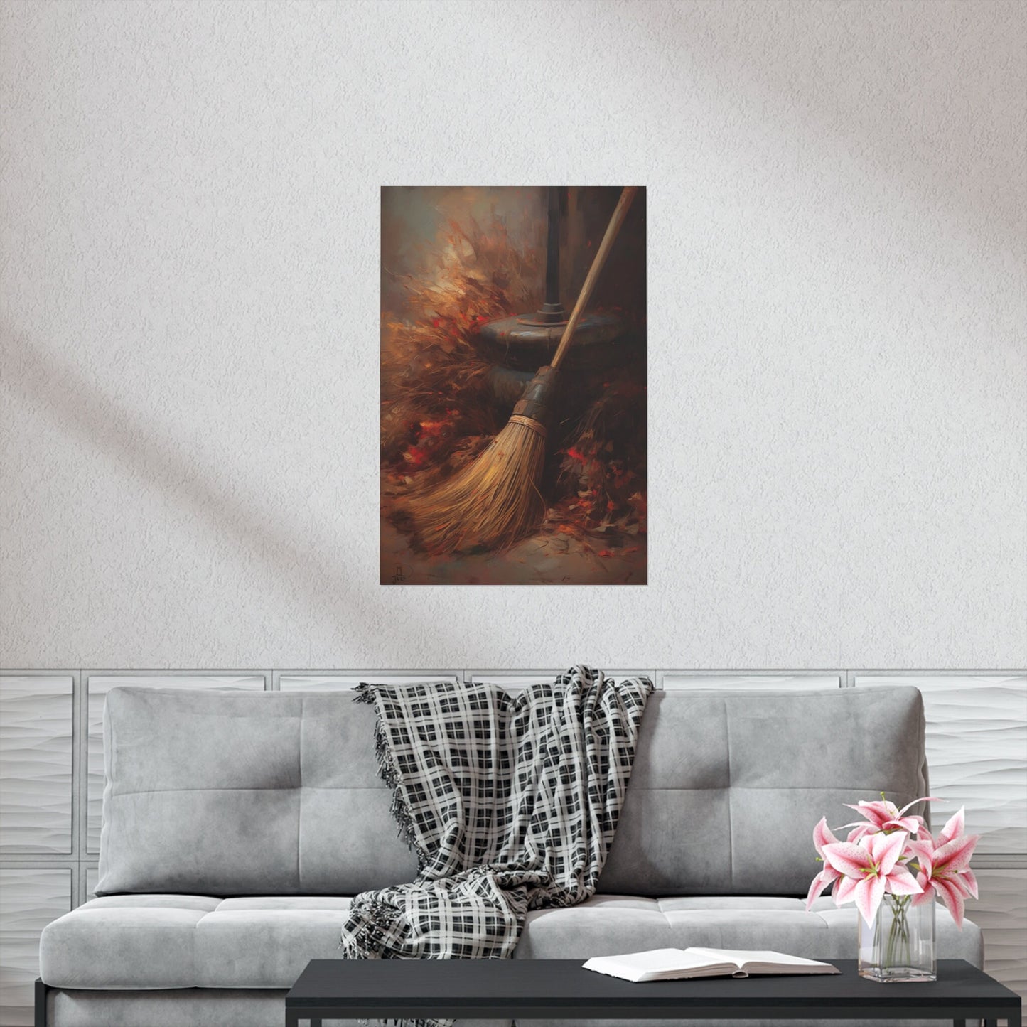 Witch's Broomstick Art Print