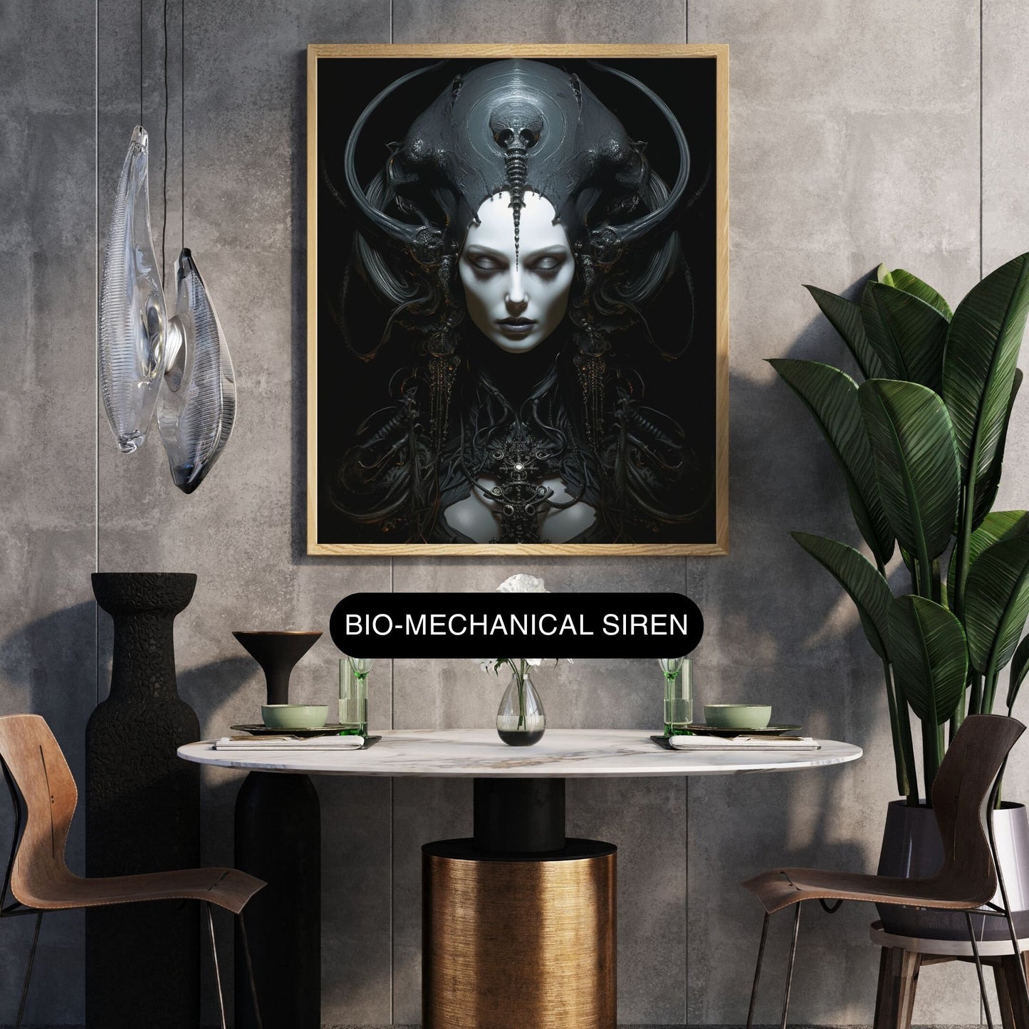 Bio-Mechanical Siren Art Print