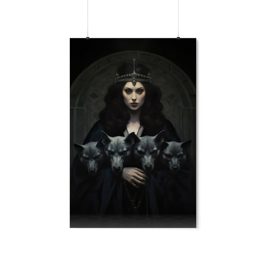 Hecate and Hounds Art Print