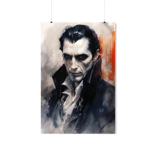 Count Dracula Watercolor Art Print