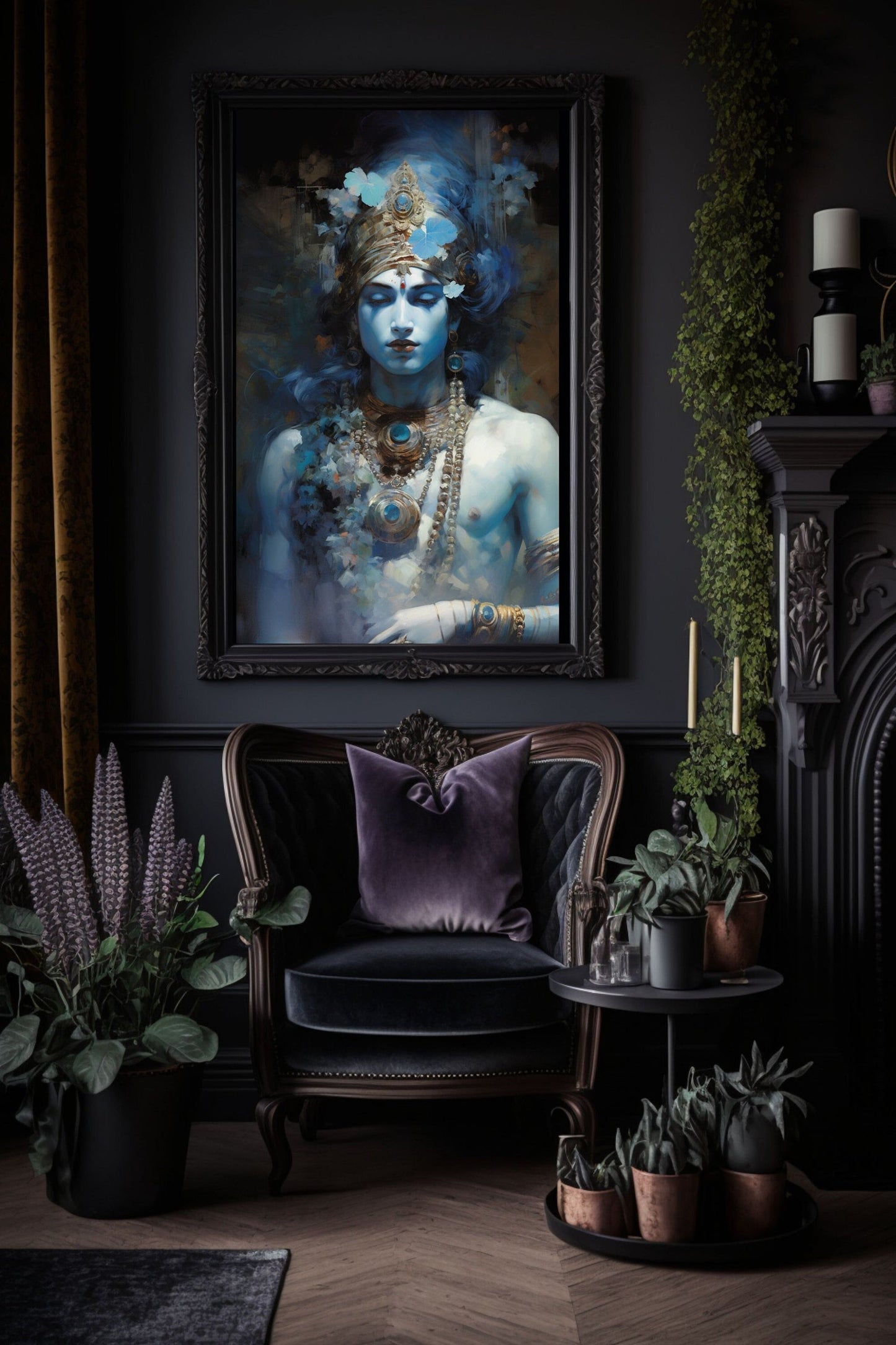 Lord Krisha Art Print