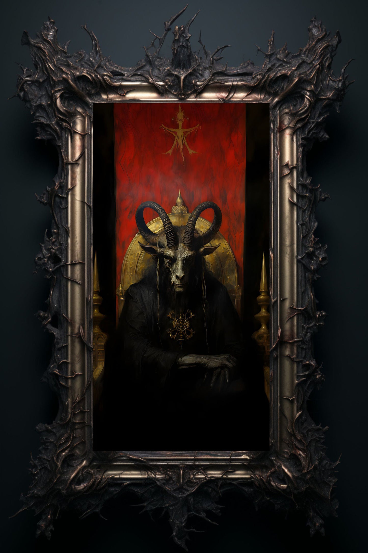 Baphomet Enthroned Art Print