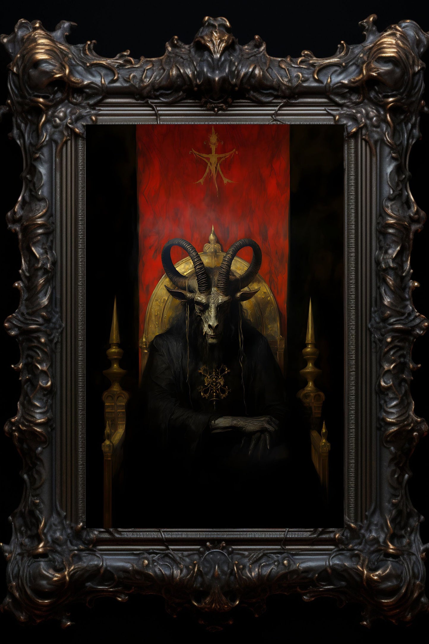 Baphomet Enthroned Art Print