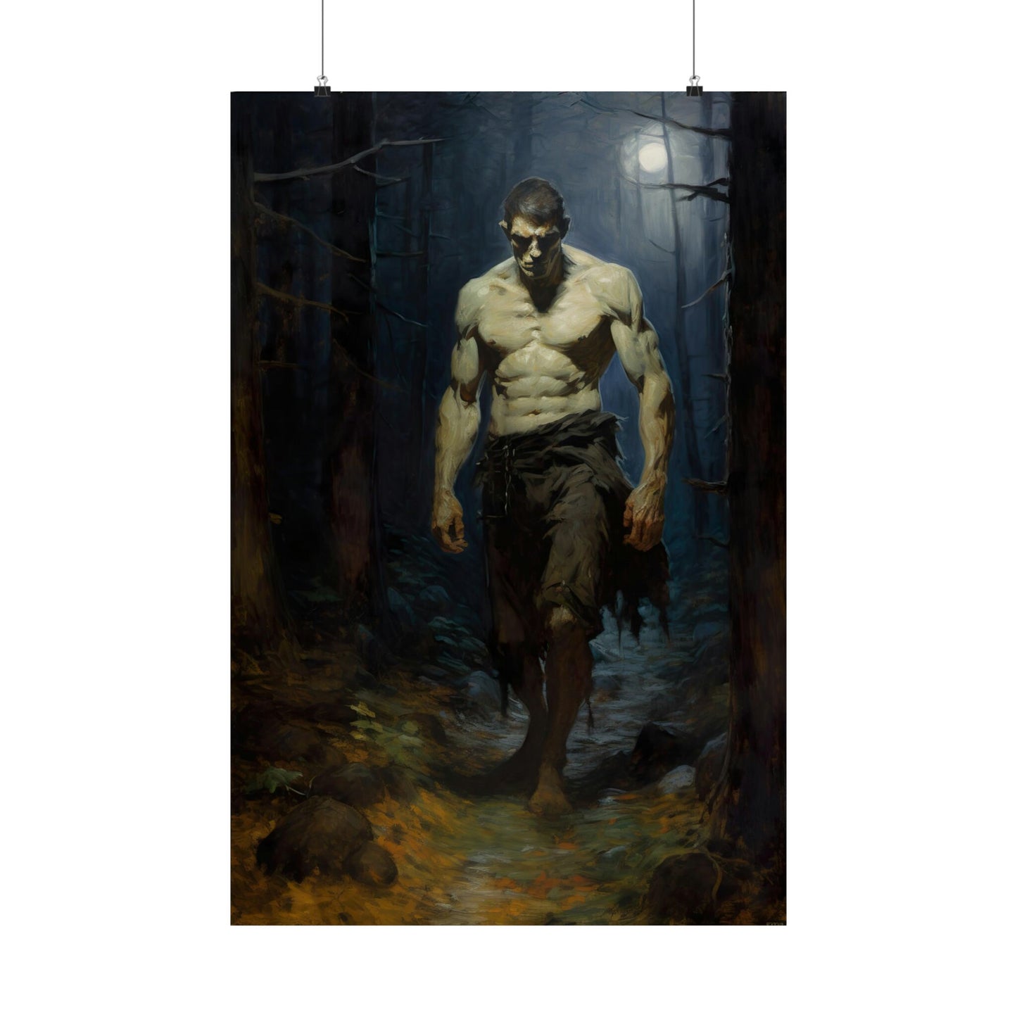 Frankenstein's Creature Unbound Art Print