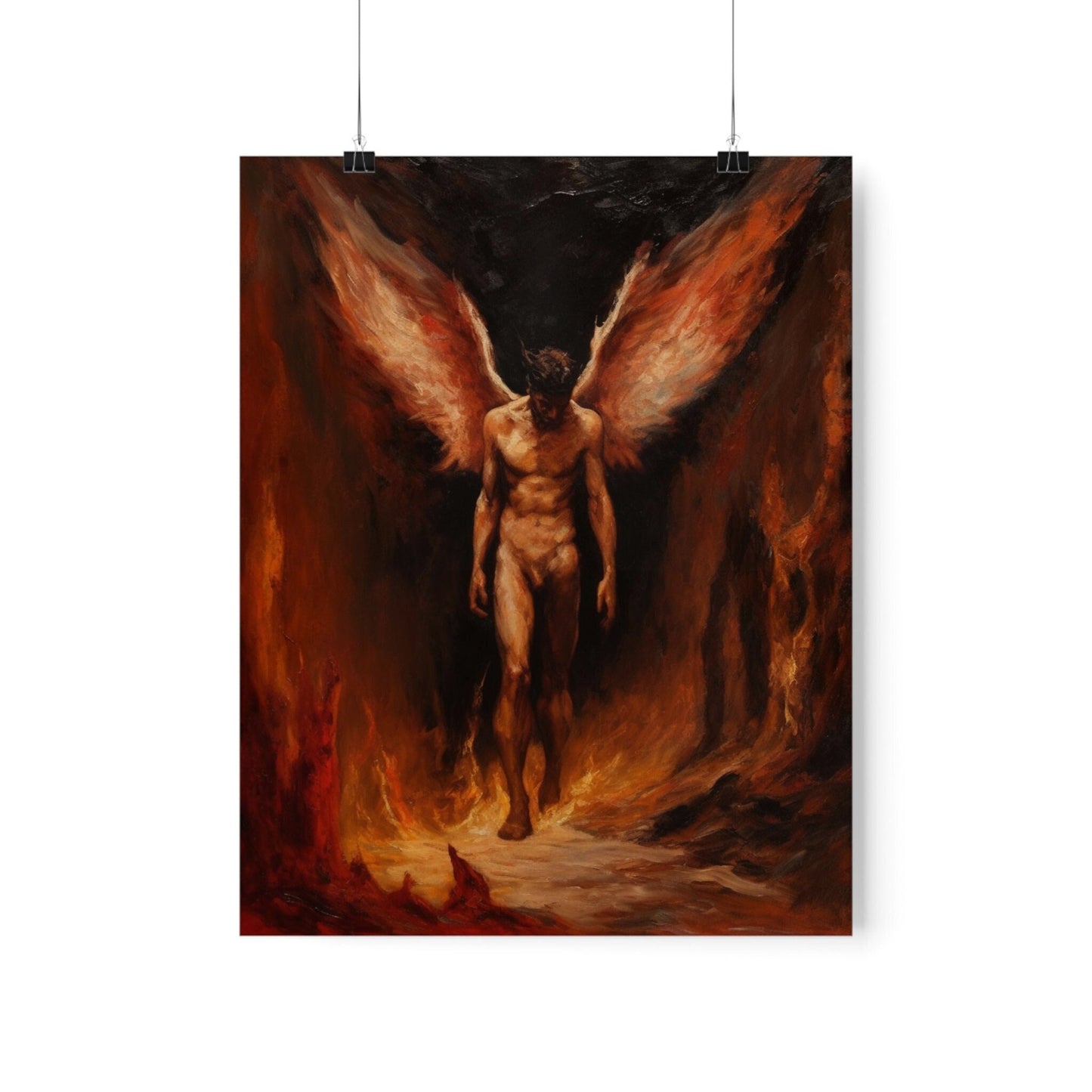 Lucifer Morningstar Lord of Hell Art Print