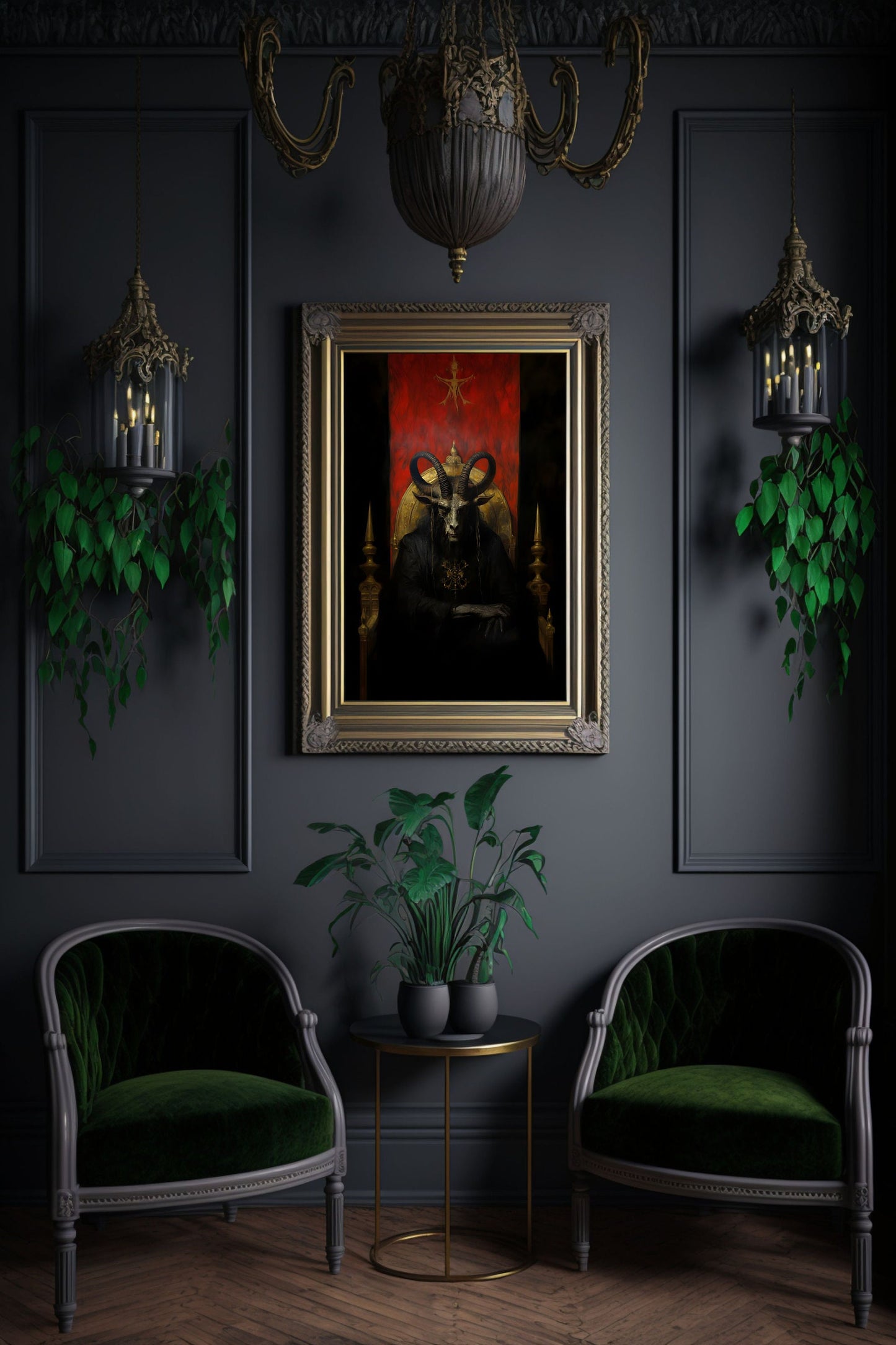 Baphomet Enthroned Art Print