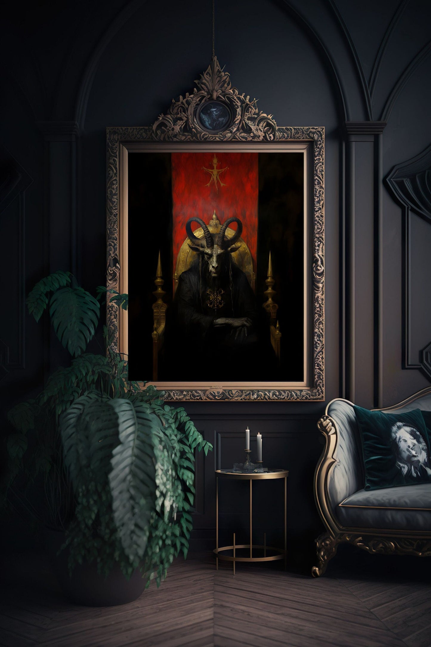 Baphomet Enthroned Art Print