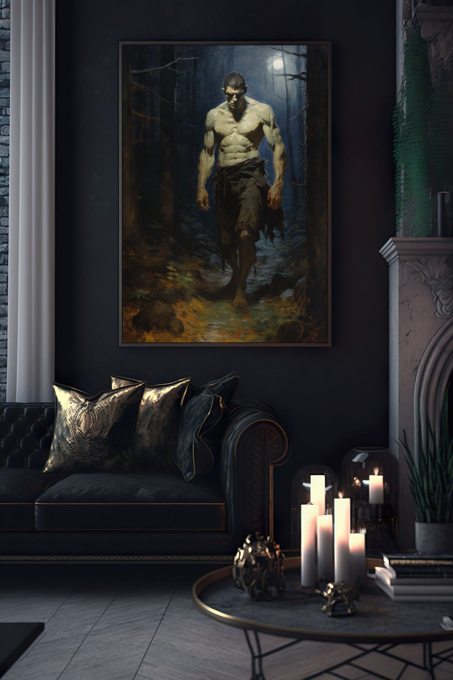 Frankenstein's Creature Unbound Art Print