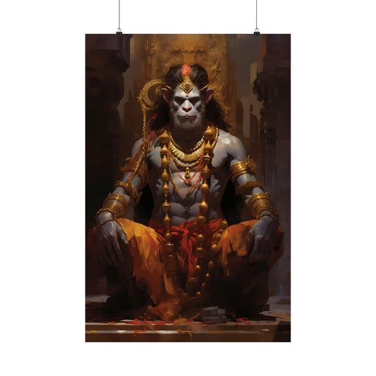 Lord Hanuman Art Print