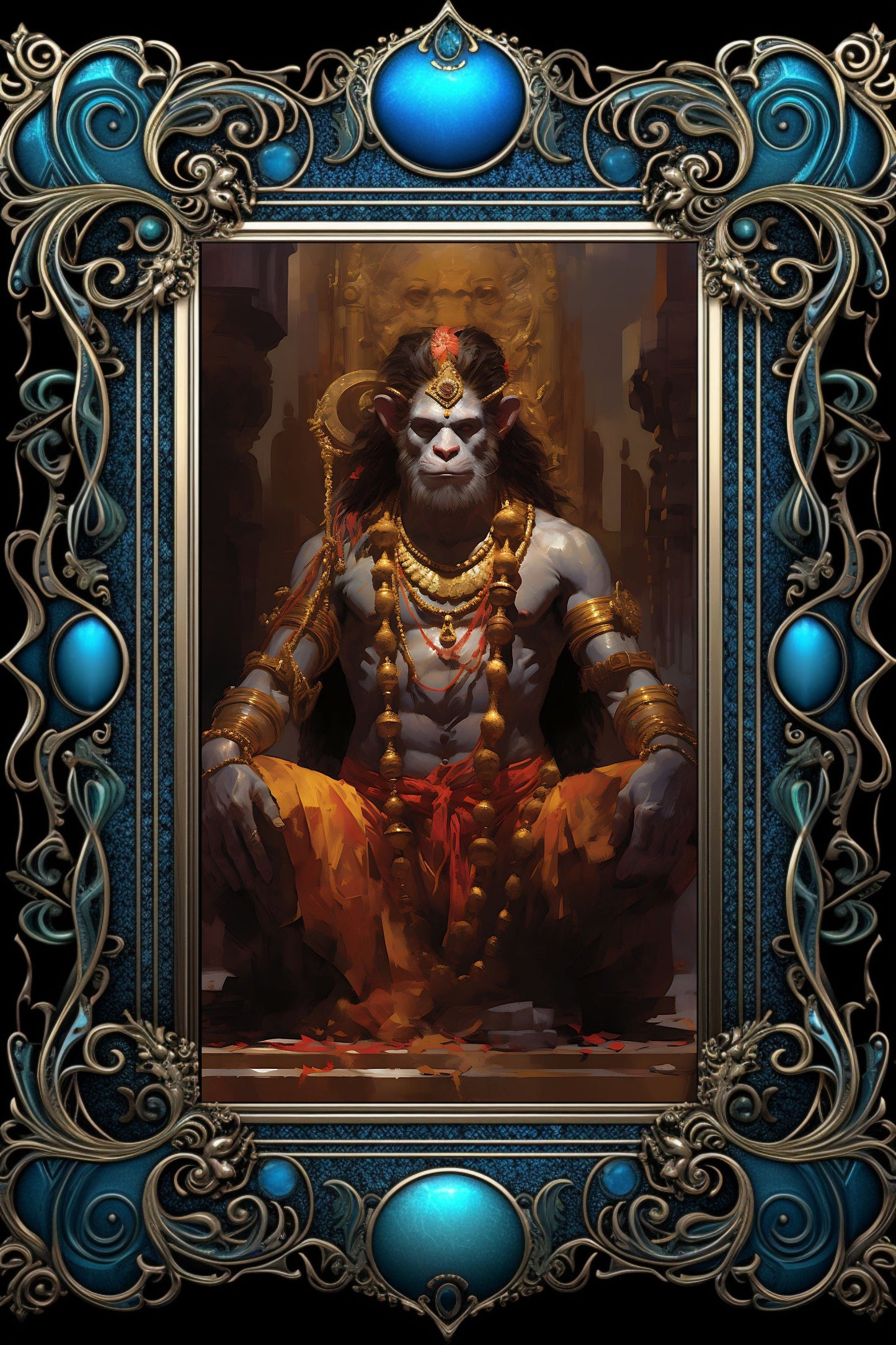 Lord Hanuman Art Print