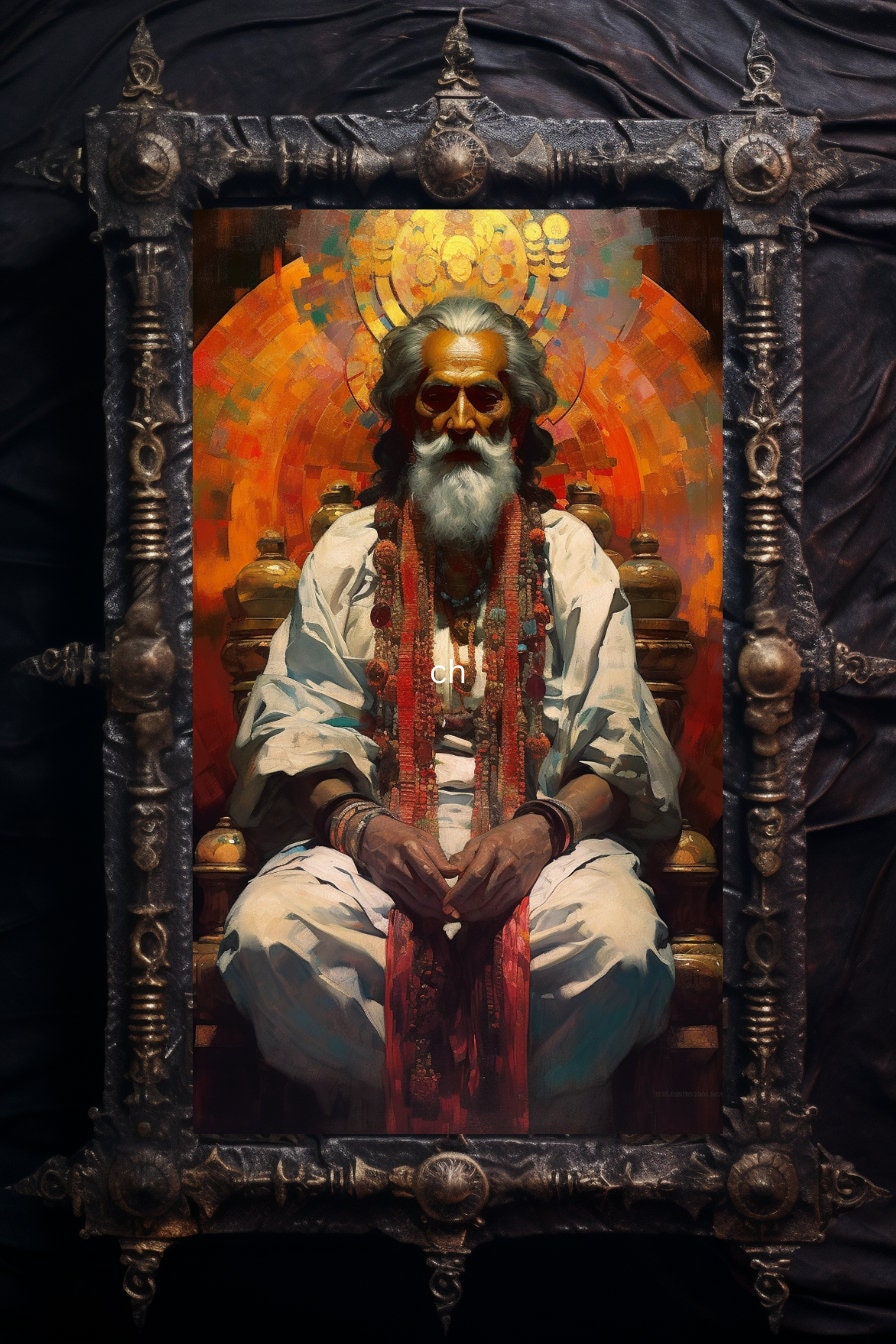 Lord Brahma Art Print