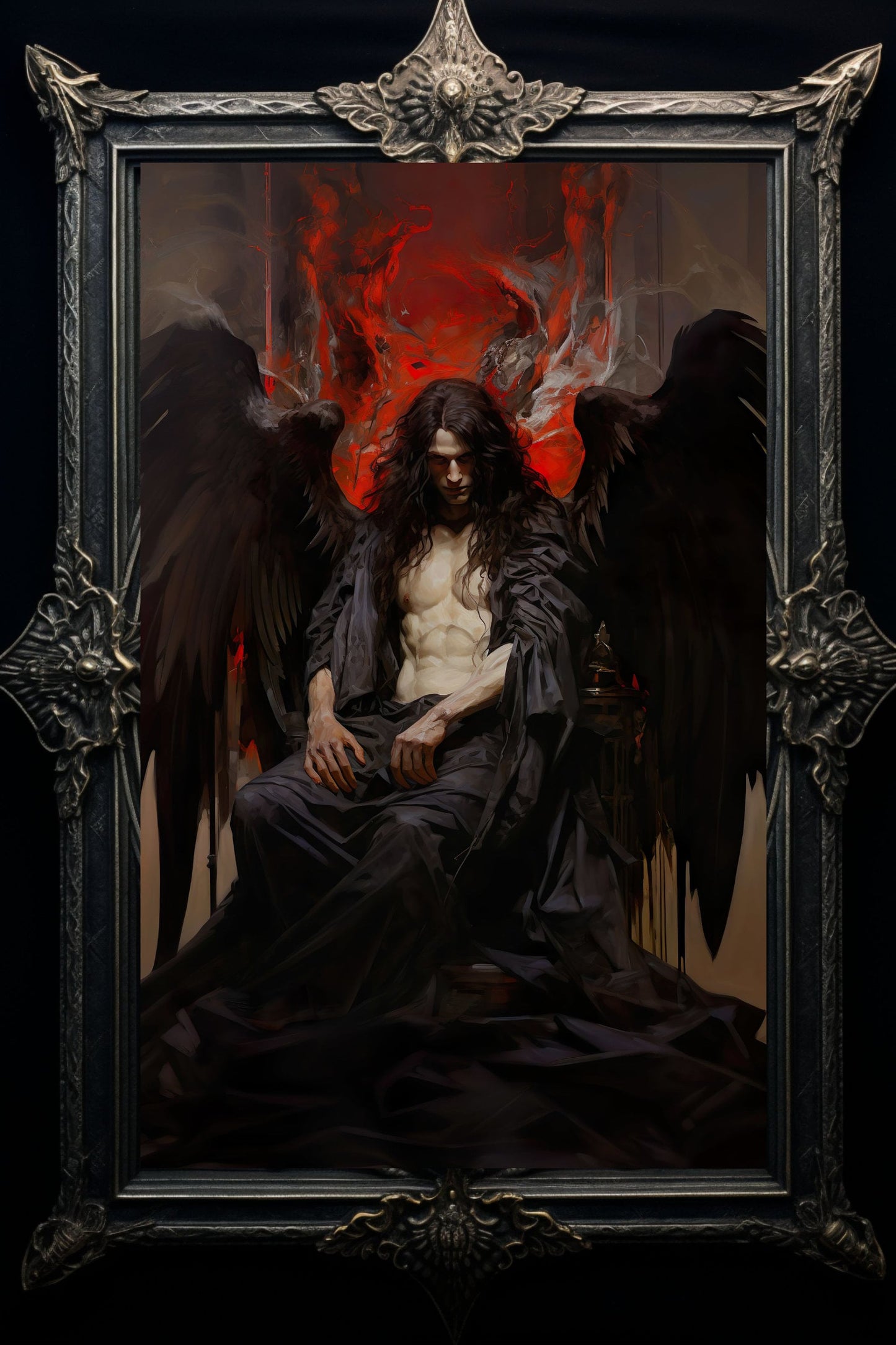 Lucifer Enthroned Art Print