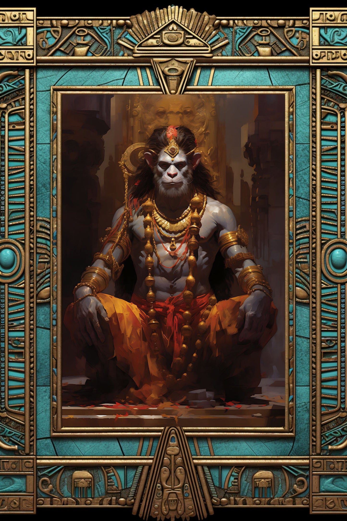 Lord Hanuman Art Print