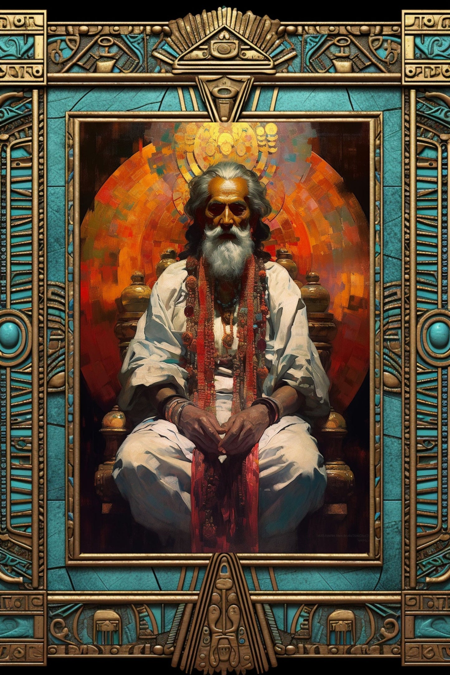 Lord Brahma Art Print