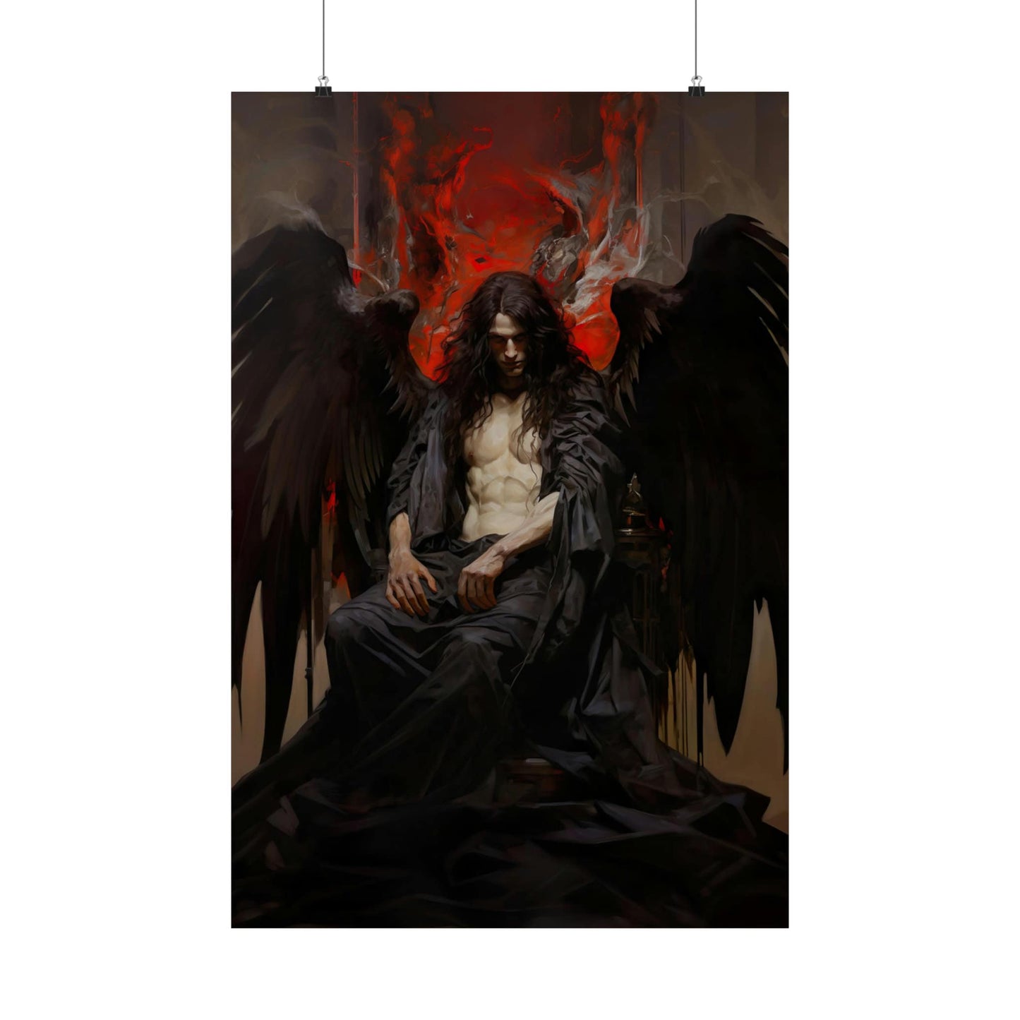 Lucifer Enthroned Art Print