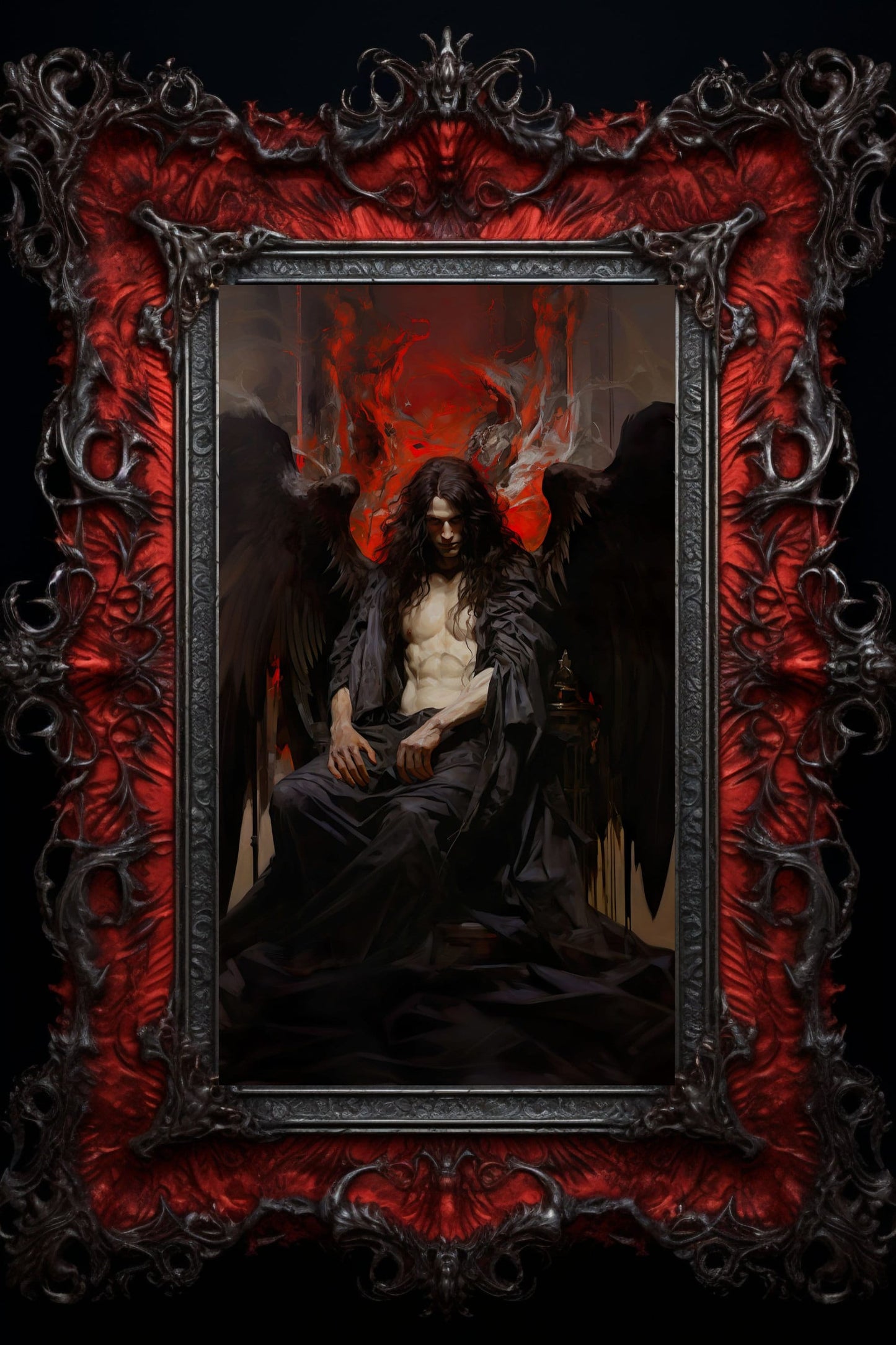Lucifer Enthroned Art Print