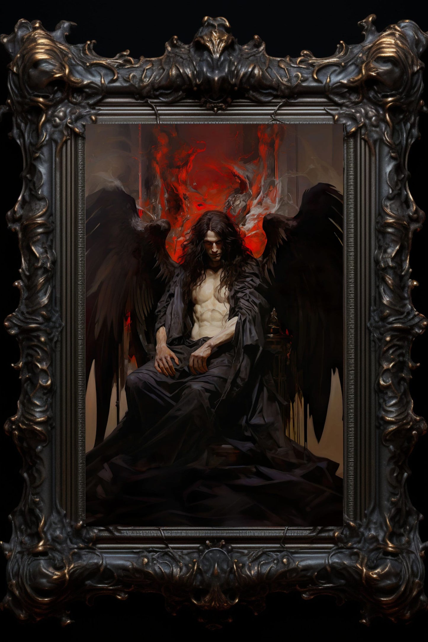 Lucifer Enthroned Art Print