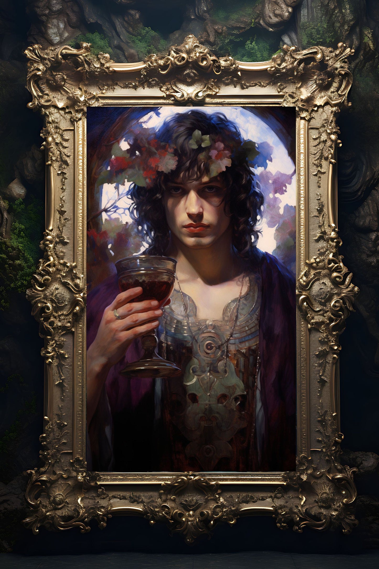 Dionysus God of Wine Art Print