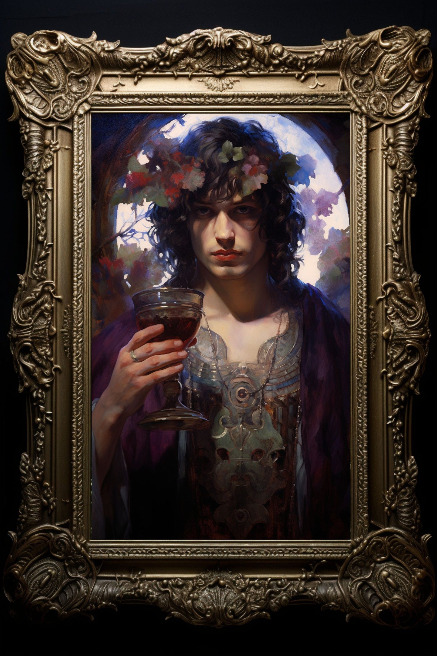 Dionysus God of Wine Art Print