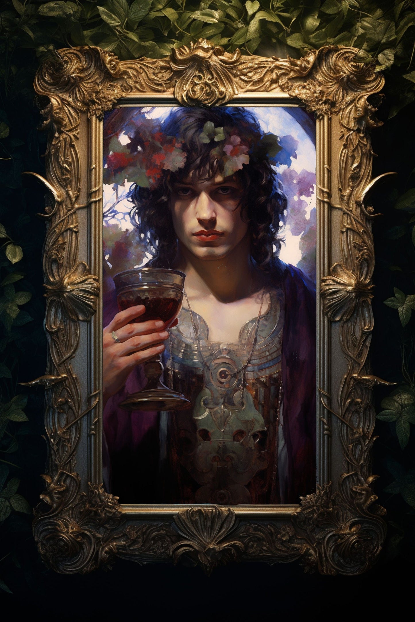 Dionysus God of Wine Art Print